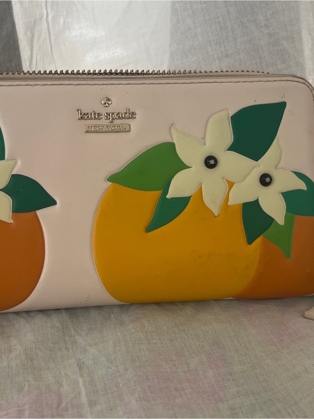 Kate Spade Spice Things Up Orange Blossom Lacey Wallet - Picture 10 of 10